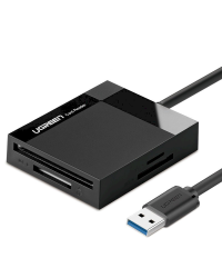 Ugreen USB 3.0 SD / micro SD / CF / MS card reader black (CR125 30333)