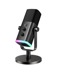 Микрофон Fifine AmpliGame AM8 RGB для игр | подкасты | потоки | XLR черный