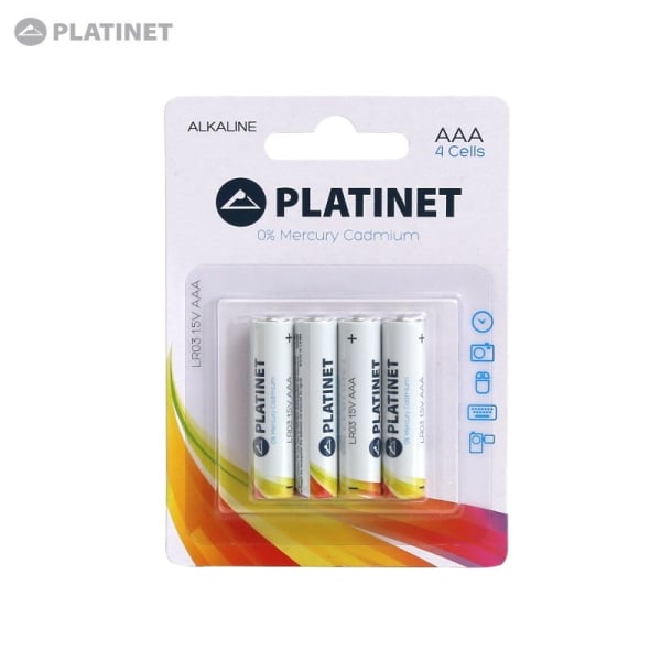 Platinet AAA MN2400 Alkaline LR03 1.5V Батарейки (4шт.) (EU Blister)