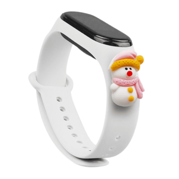 Fusion Xmas Snowman 2 ремешок для часов Xiaomi Mi Band 3 / 4 белый