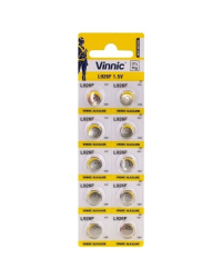 Vinnic AG7 / LR57 / SR927W / 195 / GP95A / 395 / Alkaline 1.5V Батарея (10шт.)