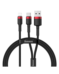 Baseus Cafule CATKLF-EL91 USB-C -> Lightning Провод для Зарядки 18W / PD 2.0 / 100 cm Черно - Красный