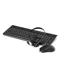Офисный набор Fiesta 4 в 1 мышь / гарнитура / клавиатура / коврик для мыши
