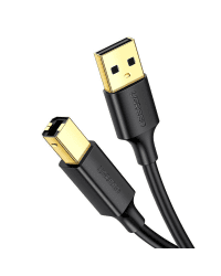 UGREEN US135 USB 2.0 A-B printer cable, gold plated, 1.5m (black)