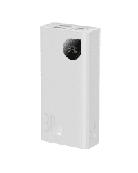 Baseus Adaman2 power bank with digital display 10000mAh 30W 2 x USB | 1x USB Type C Power Delivery Quick Charge SCP white (PPAD040002)