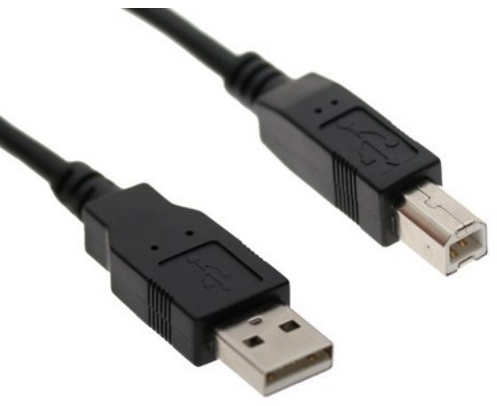 Omega OUAB1 USB 2.0 A-plug AM-BM Кабель для принтера 1.5m Черный