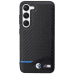 BMW M PU Carbon Blue Line Case for Samsung Galaxy S23 Black