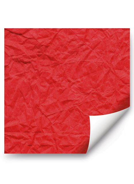 Упаковочная бумага красная, мятая 2 листа
