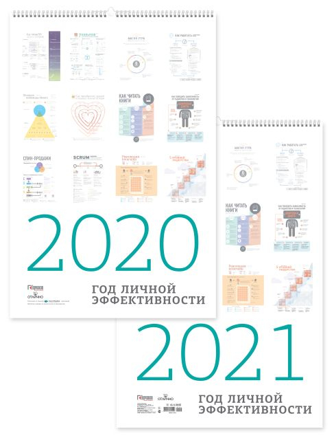 Перекидной календарь "Год личной эффективности" 20/21