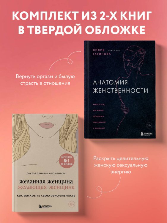 Комплект из 2-х книг: Анатомия женственности + Желанная женщина, желающая женщина (ИК)