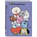 Милые BT21. Ежедневник недатированный (А5, 72 л., цветной блок)