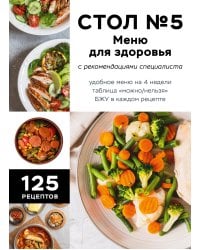 Стол №5. Меню для здоровья с рекомендациями специалиста