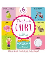 Комплект из 6 супер-прочных мини-книжек "Первые слова для девочек"