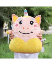 Мягкая игрушка Hugme toys «Единорог», 40 см, розовый