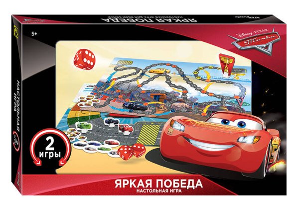 Настольная игра "Яркая победа" (Disney)Тачки