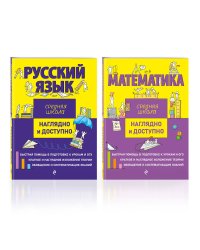 Комплект Русский язык + Математика. Наглядно и доступно. Средняя школа (ОРС)