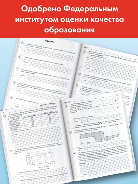 Математика. Большой сборник тренировочных вариантов проверочных работ для подготовки к ВПР. 5 класс