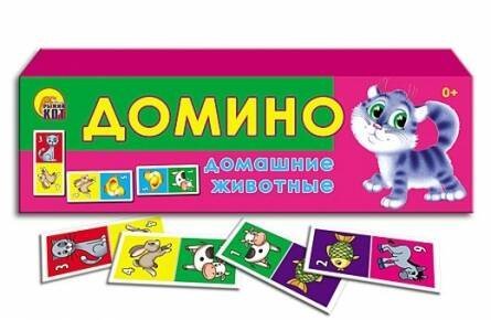 ДОМИНО ПЛАСТИКОВОЕ. ДОМАШНИЕ ЖИВОТНЫЕ (Арт. ИН-0970)