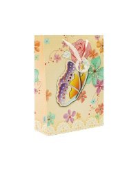 Пакеты подарочные. Пакет "Бабочка в цветах"  (1399-SB)