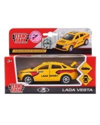 МАШИНА "ТЕХНОПАРК" МЕТАЛЛ. ИНЕРЦ. LADA VESTA SPORT 12СМ, ОТКРЫВ. ДВЕРИ В РУСС. КОР. в кор.2*24шт