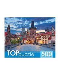 TOPpuzzle. ПАЗЛЫ 500 элементов. ГИТП500-4207 ПРАГА. КАРЛОВ МОСТ