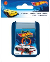 Точилка с тремя отверстиями. Размер: 6,3 x 4,8 x 2,6 см. Hot Wheels