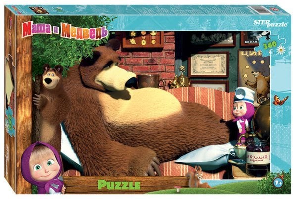 Мозаика "puzzle" 360 "Маша и Медведь - 2" (Анимаккорд)