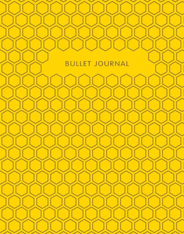 Bullet Journal (Медовый) 162x210мм, твердая обложка, пружина, блокнот в точку, 120 стр.