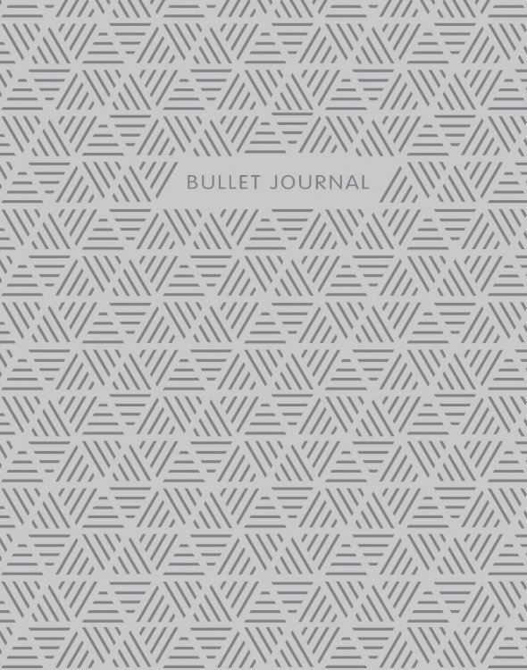 Bullet Journal (Стальной) 162x210мм, твердая обложка, пружина, блокнот в точку, 120 стр.
