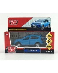 Машина металл "TOYOTA RAV4", длина 12см, открыв. двери, инерц., синий, в кор. Технопарк в кор.2*36шт