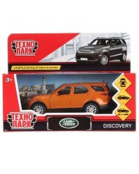 Машина металл LAND ROVER DISCOVERY 12см, открыв. двери, инерц, золотой,в кор. Технопарк в кор.2*36шт