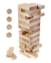 Деревянная игрушка. Игра "Башня. Высотка maxi" (28см) . Арт. ИД-0752