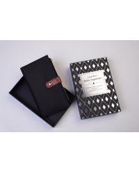 Ежедневник-органайзер (коричневый) (искусств. кожа, обложка на заклепке, сменный внутренний блок, отделение под карты и ручку)
