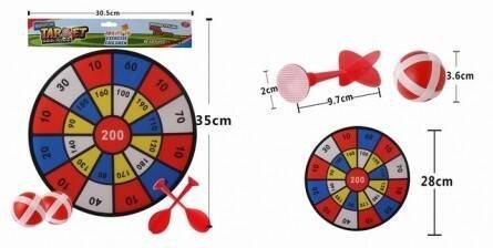 ДАРТС "ПОПАДИ В ЦЕЛЬ-6" (28см) (на липучке;2 шарика,2 дротика).Серия"Спорт и отдых" (Арт. Y22983038)
