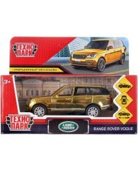 Машина металл "range rover vogue хром" 12см, откр.двери, инерц, золотой в кор. Технопарк в кор2*36шт