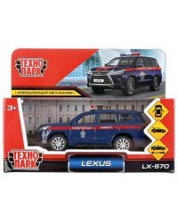 Машина металл "lexus lx-570 следственный комитет" 12см, инерц., синий в кор. Технопарк в кор.2*36шт