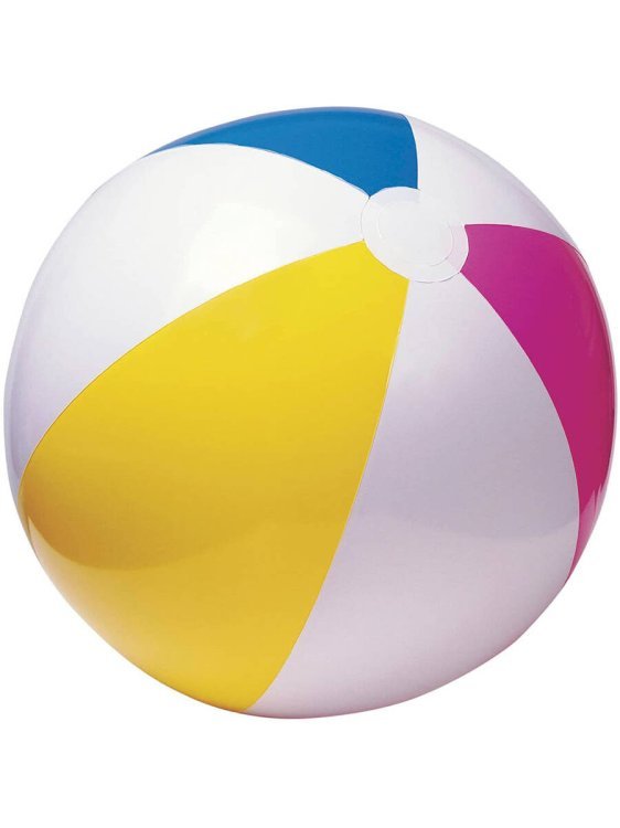 Мяч пляжный 61 см. Цветные дольки INTEX. Арт. 59030NP