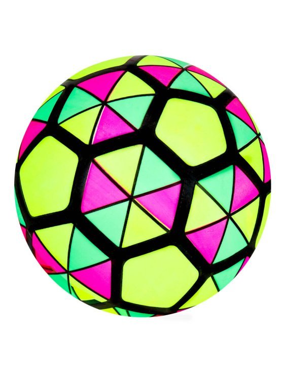 Мяч "Треугольники" 4 цвета микс (22см) (арт.TY41)