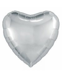 Шар Agura Сердце Серебрянный (19 дюймов, 25 шт в уп) 758021