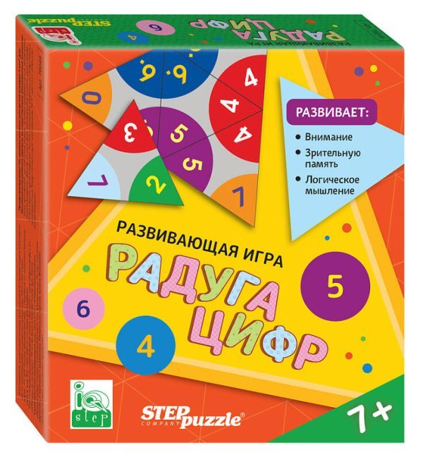 Развивающая игра "Радуга цифр. Тримино" (IQ step)