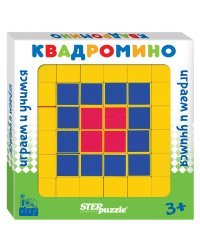 Развивающая игра из дерева "Квадромино" (IQ step)