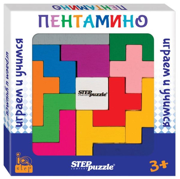 Развивающая игра из дерева "Пентамино" (IQ step)