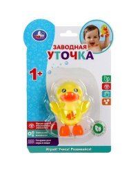 Заводная игрушка уточка цвет в асс. на блист. Умка в кор.2*96шт