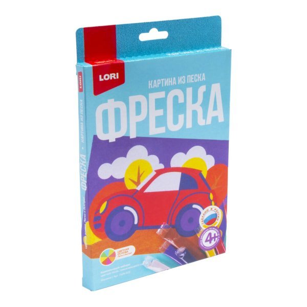 Пз/ф-022 Фреска. Картина из песка "Машина"