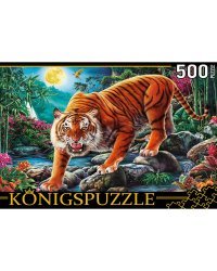 Konigspuzzle. ПАЗЛЫ 500 элементов. ФК500-6629 НОЧНОЙ ТИГР