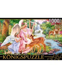 26. Konigspuzzle. ПАЗЛЫ 1000 элементов. ФK1000-6633 АНГЕЛЫ С ОЛЕНЯТАМИ