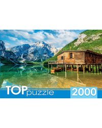 TOPpuzzle. ПАЗЛЫ 2000 элементов. ГИТП2000-4848 Италия. Летнее озеро Брайес