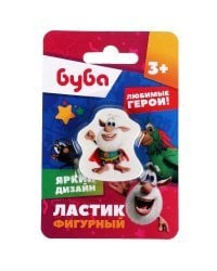 Ластик БУБА фигурный, 1шт, блистер Умка в кор.12*24шт