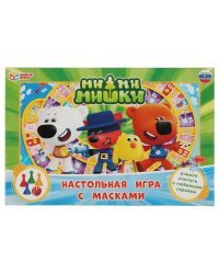 Ми-ми-мишки. Настольная игра-ходилка с масками 4 шт. Умные игры в кор.20шт