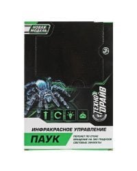 Паук на ру свет, прилипает к стене, кор.17,5*24,5*7,4см ТЕХНОДРАЙВ в кор.2*18шт